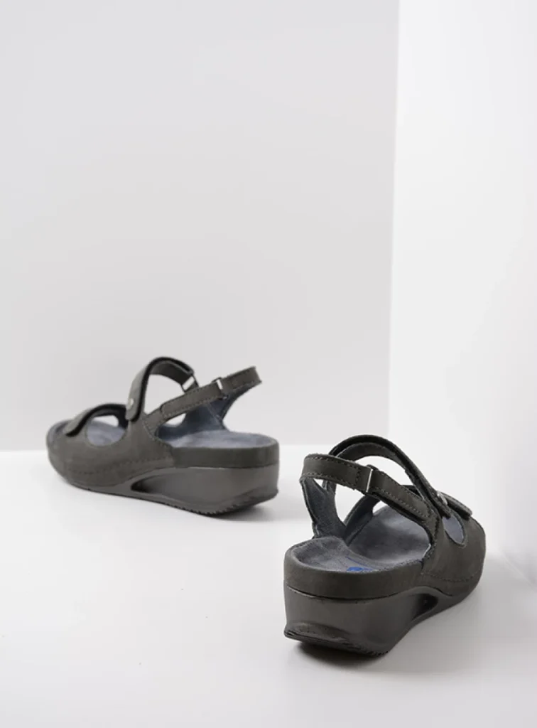 Wolky Sandalen 00425 Shallow 10200 Nubukleder grau