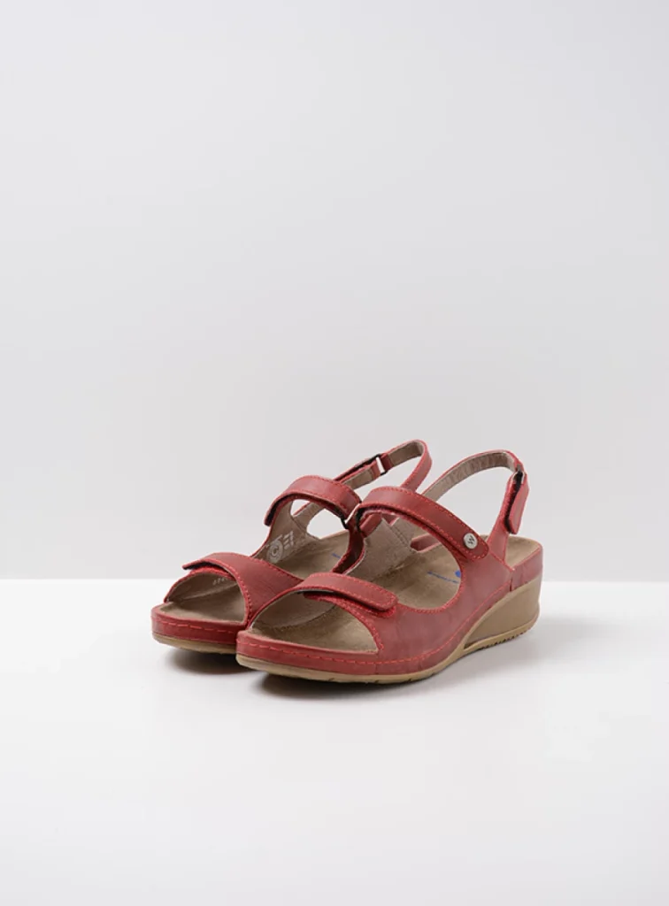 Wolky Sandalen 00425 Shallow 30500 Leder rot