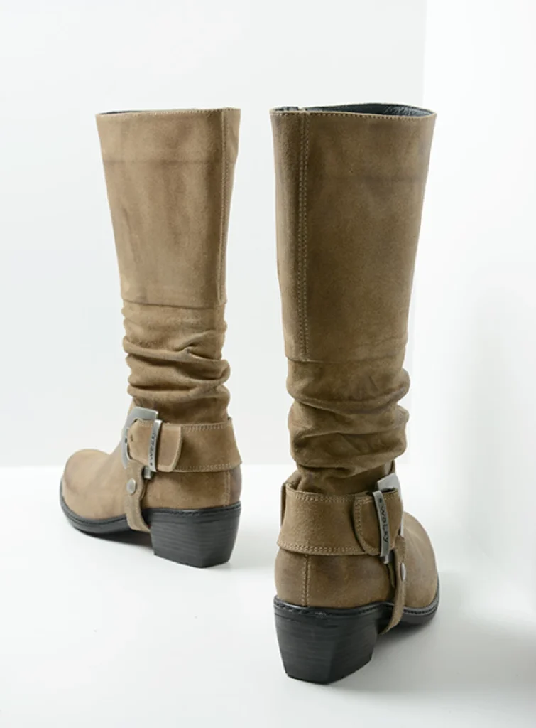 Wolky Stiefel 00456 La Banda 45150 Veloursleder taupe