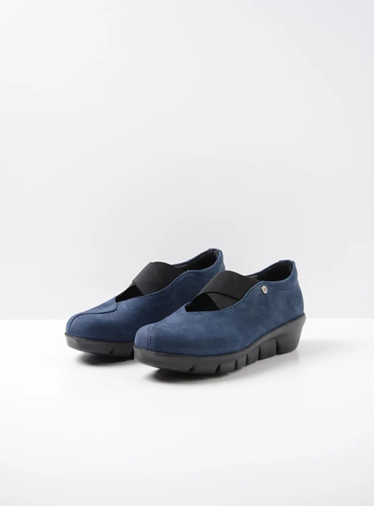 Wolky Ballerinas 00665 Cursa 11820 Nubukleder blau