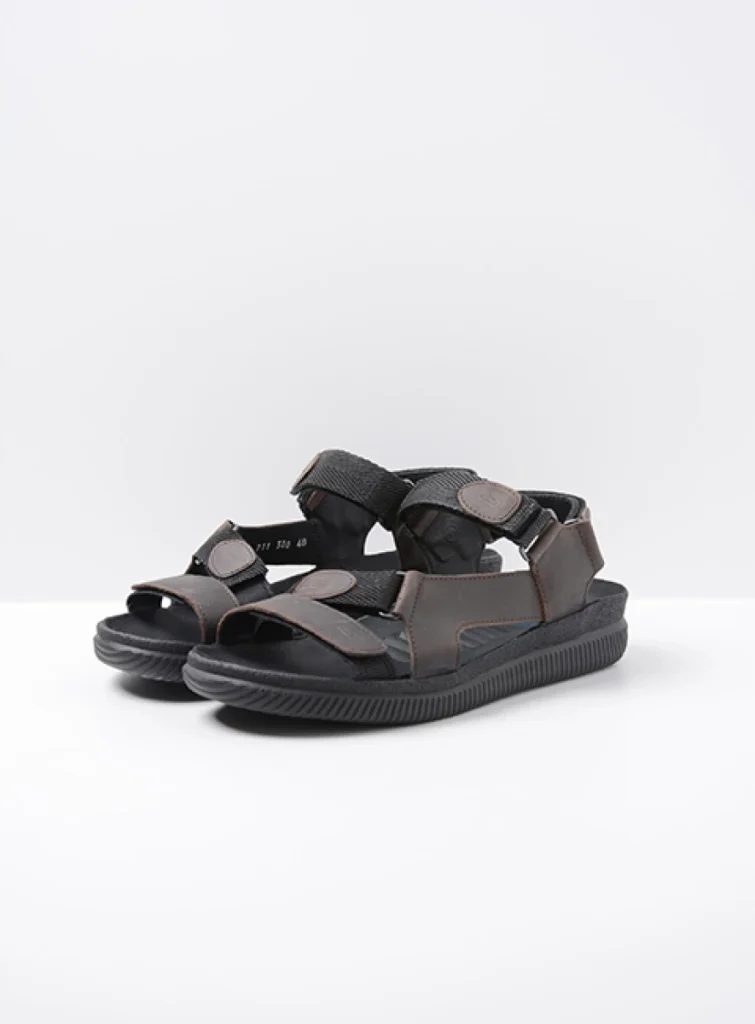 Wolky Sandalen 00711 Energy Men 50300 gefettetes Leder braun