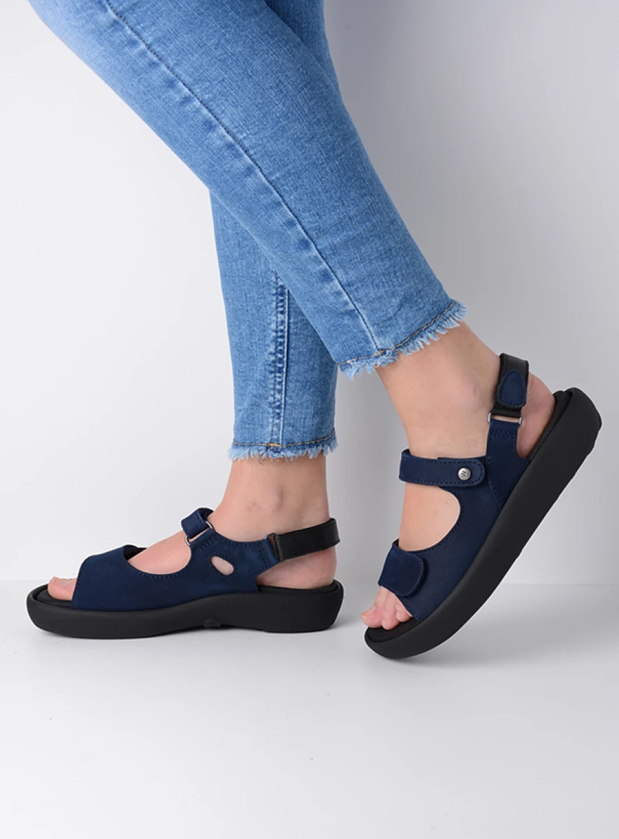 Wolky Sandalen 00827 Celine 11820 Nubukleder denimblau