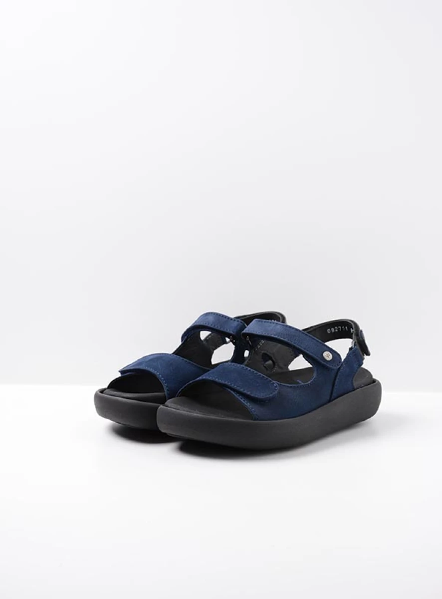 Wolky Sandalen 00827 Celine 11820 Nubukleder denimblau