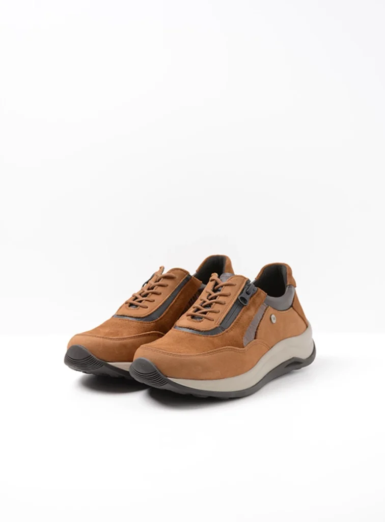 Wolky Sneakers 00975 Cupar 90431 Leder Kombi cognac