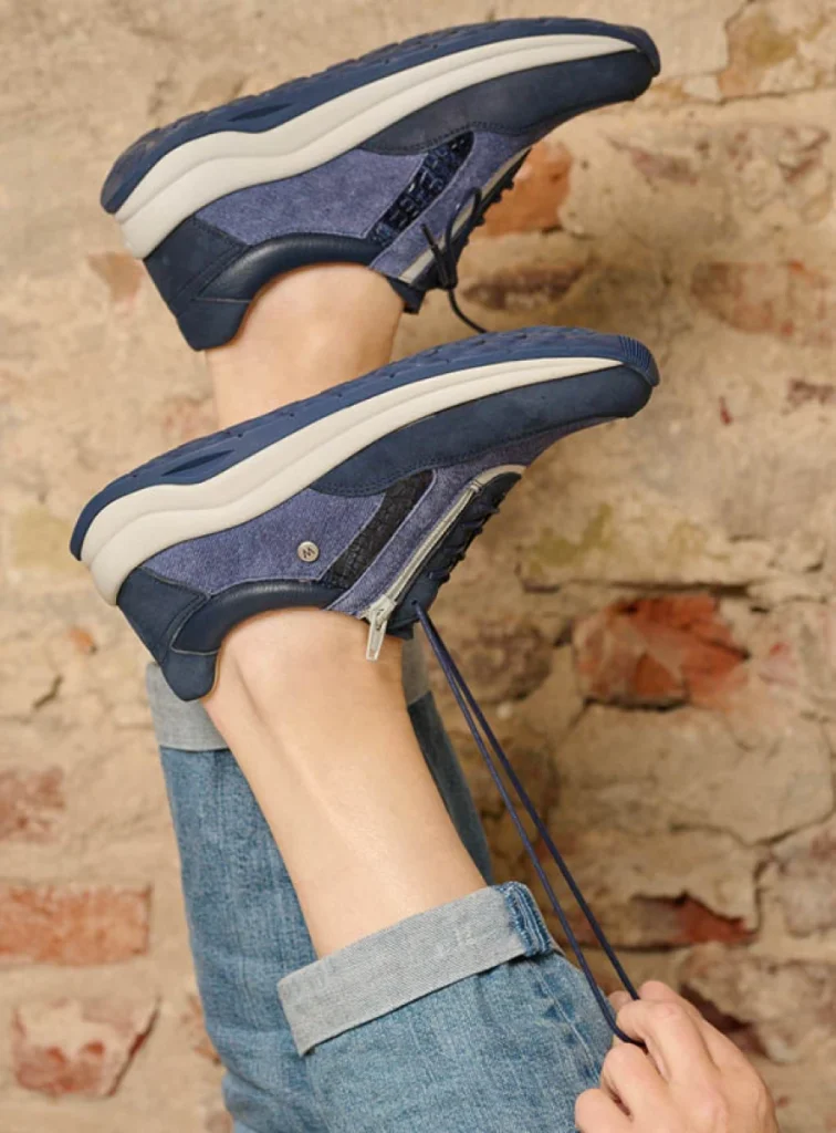 Wolky Sneakers 00975 Cupar 91820 Leder Kombi denim