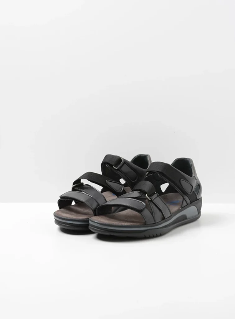 Wolky Sandalen 01055 Desh 30000 Leder schwarz