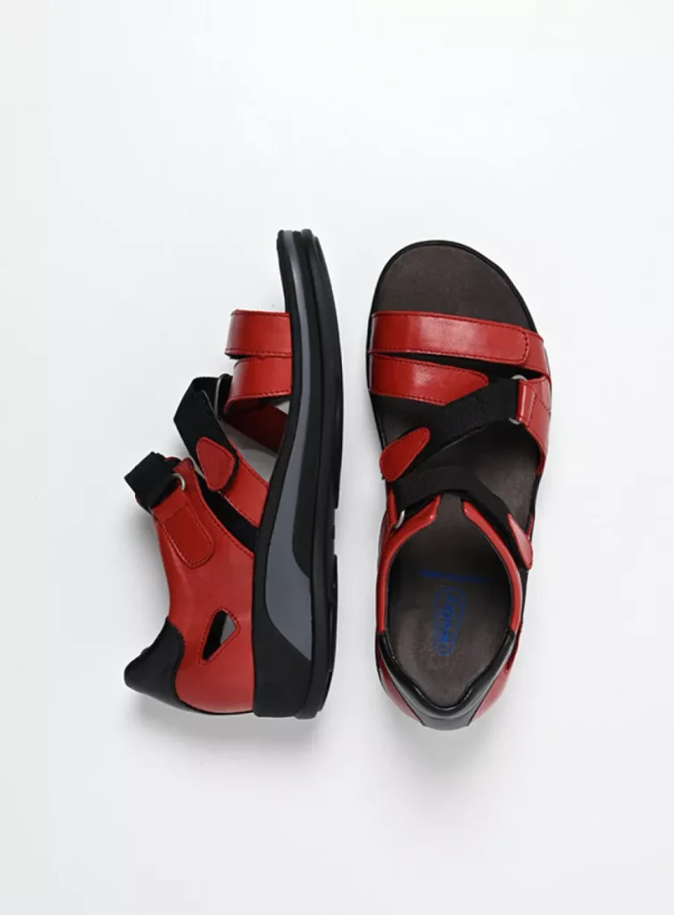 Wolky Sandalen 01055 Desh 30500 Leder rot