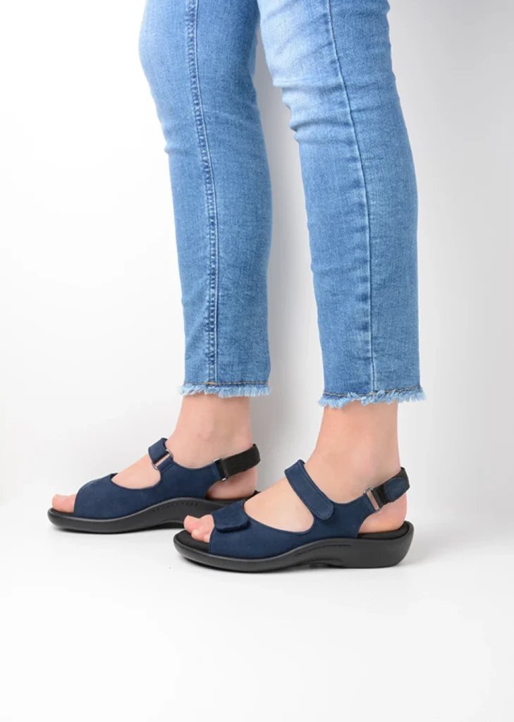 Wolky Sandalen 01300 Salvia 11820 Nubukleder denimblau