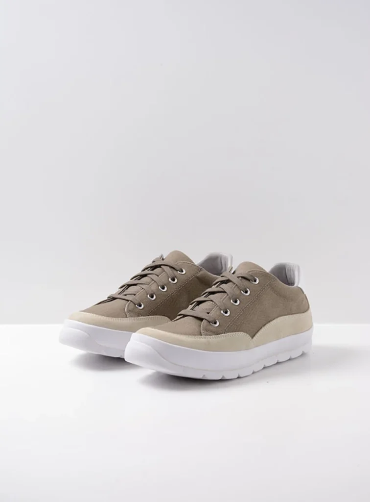 Wolky Sneakers 01425 Babati 94375 Canvas/Veloursleder khaki