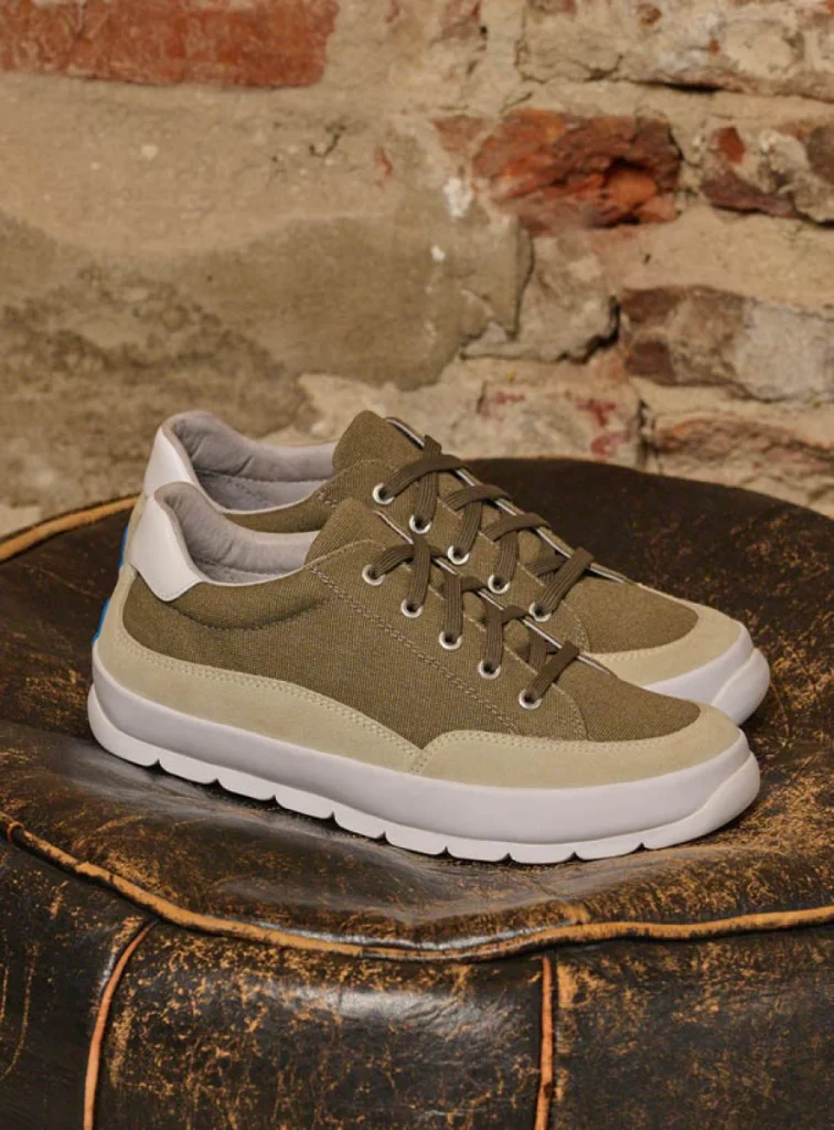 Wolky Sneakers 01425 Babati 94375 Canvas/Veloursleder khaki