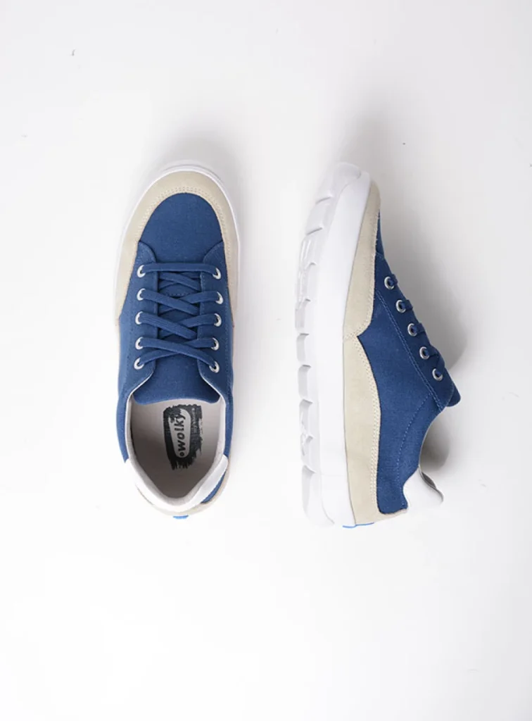 Wolky Sneakers 01425 Babati 94800 Canvas/Veloursleder blau