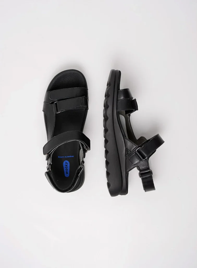 Wolky Sandalen 01525 Mile 50000 Leder schwarz