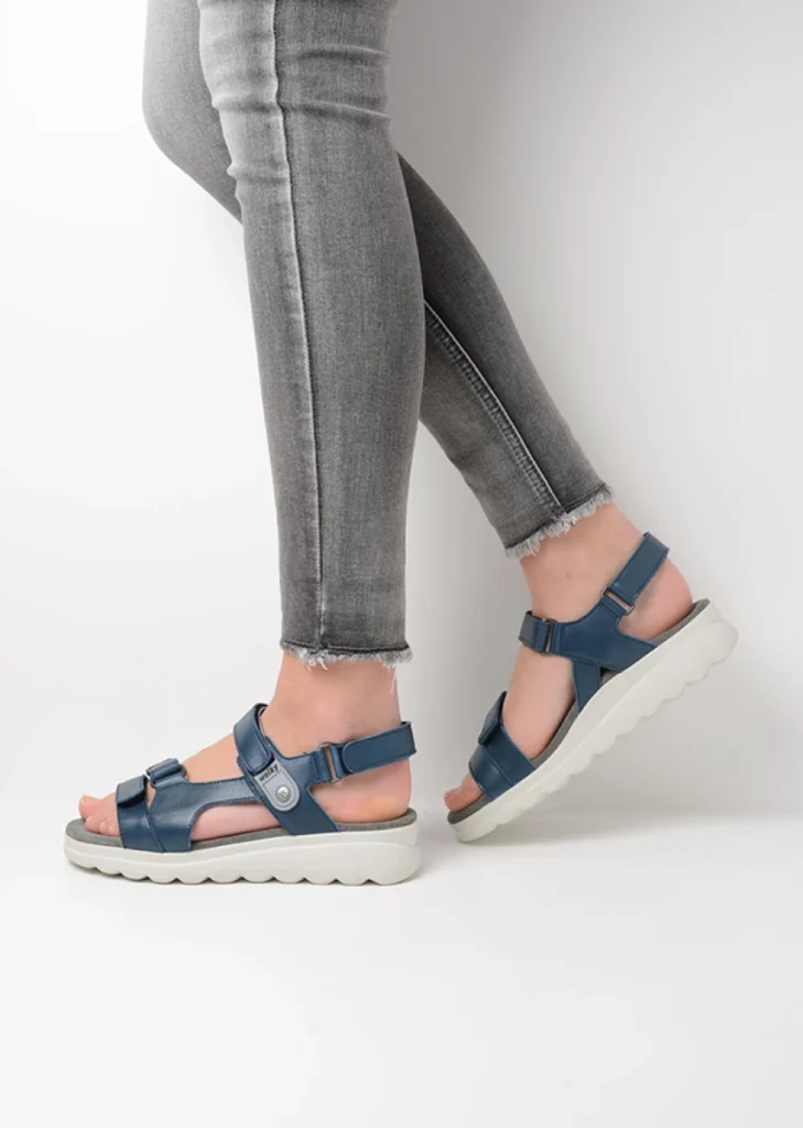 Wolky Sandalen 01525 Mile 50800 Leder blau