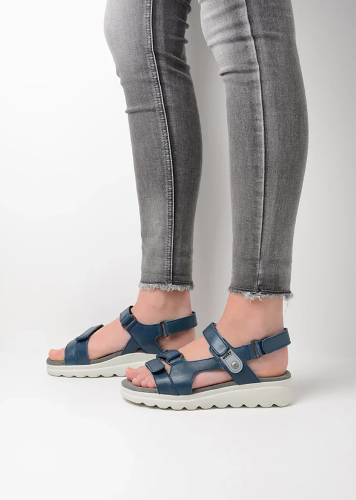 Wolky Sandalen 01525 Mile 50800 Leder blau