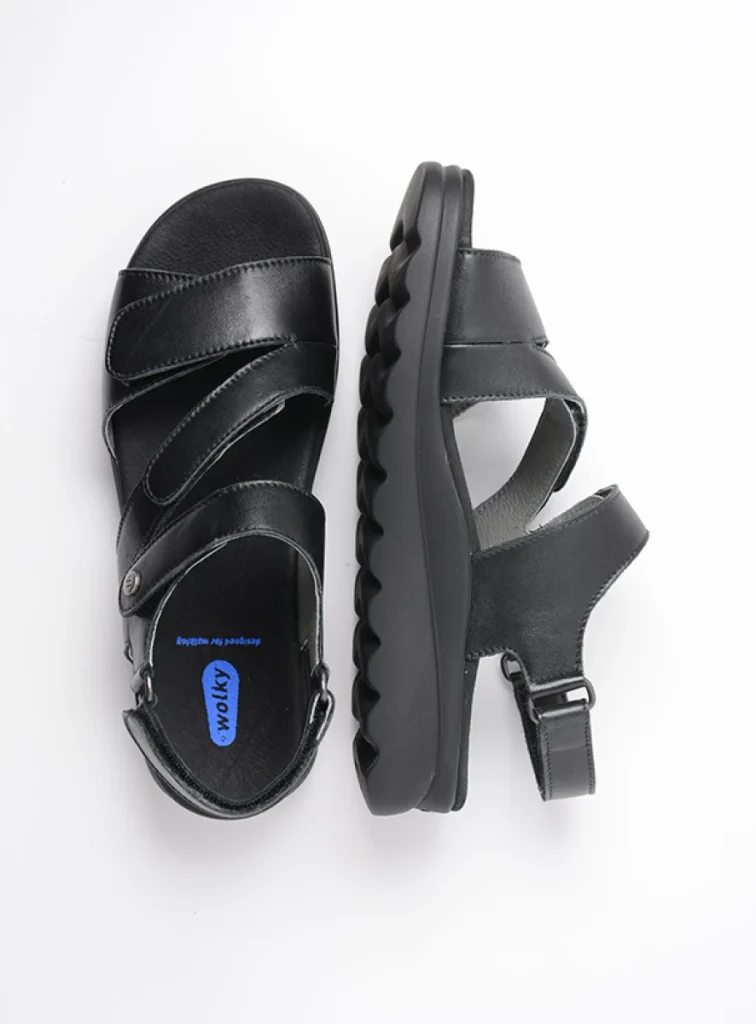 Wolky Sandalen 01526 Yard 50000 Leder schwarz