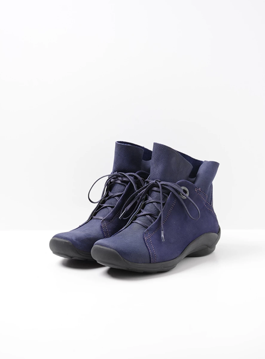 Wolky Hohe Schnürschuhe 01657 Diana 11600 Nubukleder violett