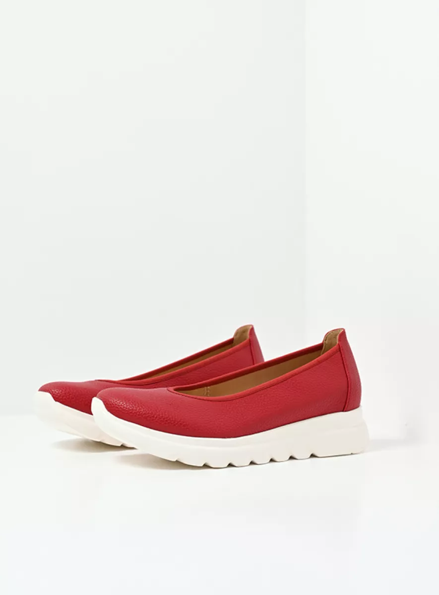 Wolky Ballerinas 02126 Snallerina F2F 81500 biocare rot