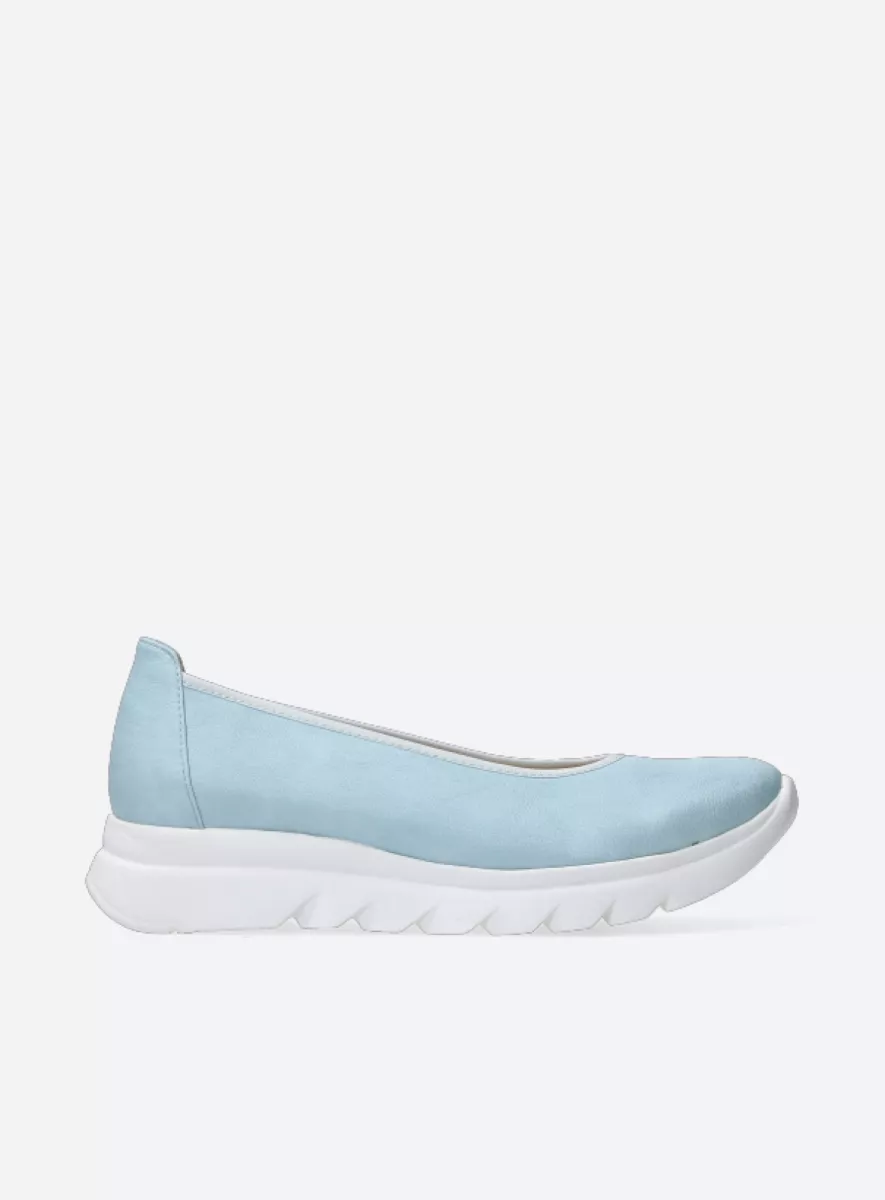 Wolky Ballerinas 02126 Snallerina F2F 82806 biocare hellblau