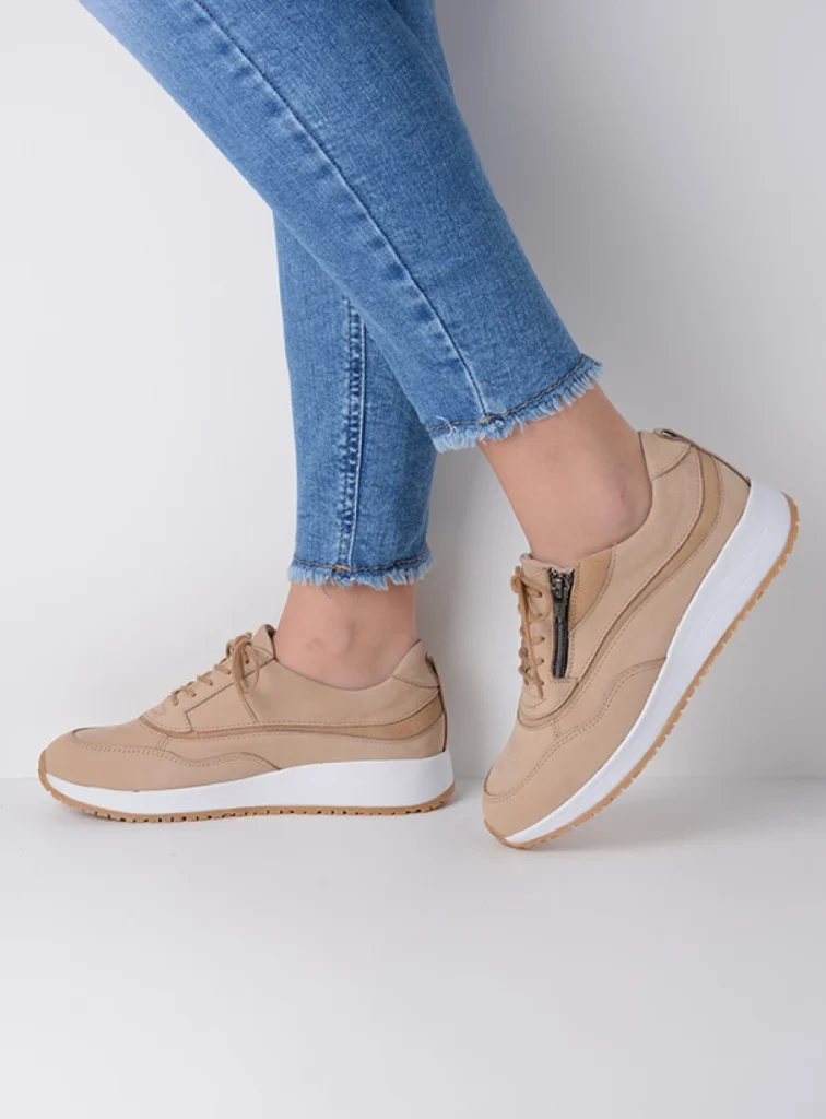 Wolky Sneakers 02278 Sprint 11390 Nubukleder beige