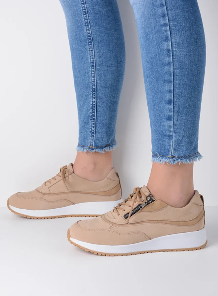 Wolky Sneakers 02278 Sprint 11390 Nubukleder beige