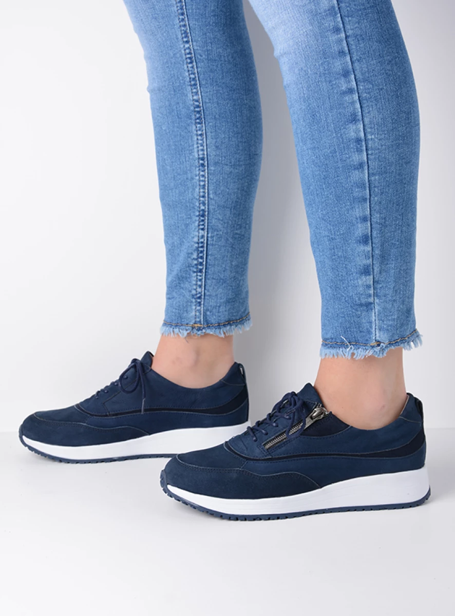 Wolky Sneakers 02278 Sprint 11820 Nubukleder denimblau