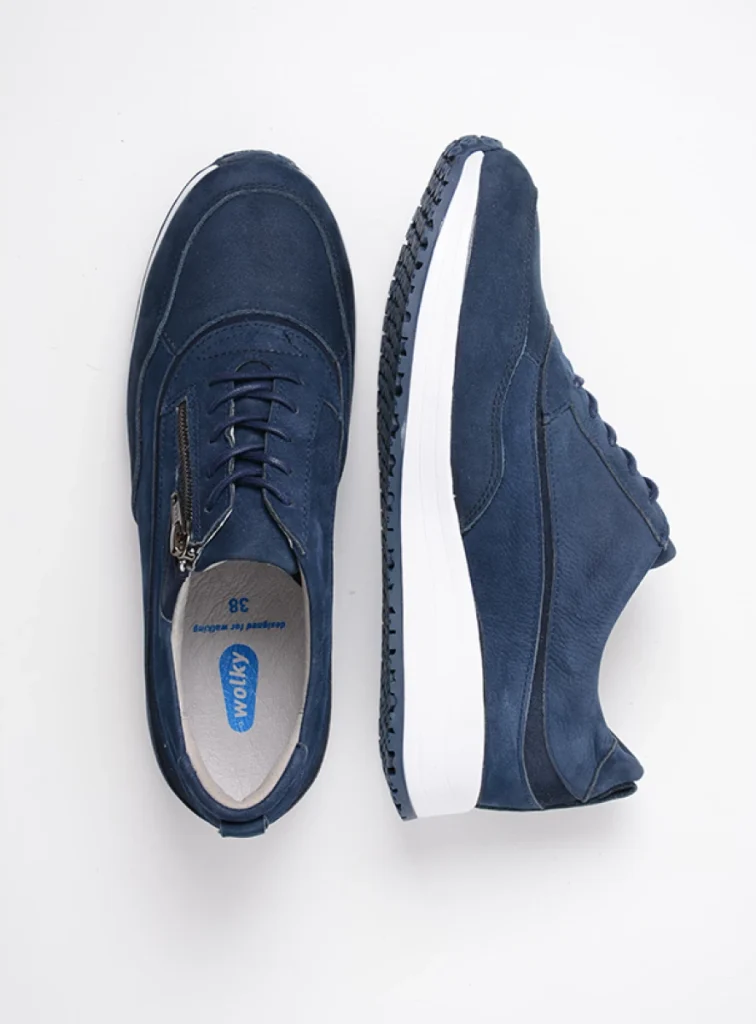 Wolky Sneakers 02278 Sprint 11820 Nubukleder denimblau