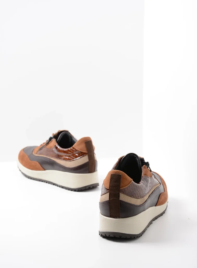 Wolky Sneakers 02278 Sprint 90431 Leder Kombi cognac