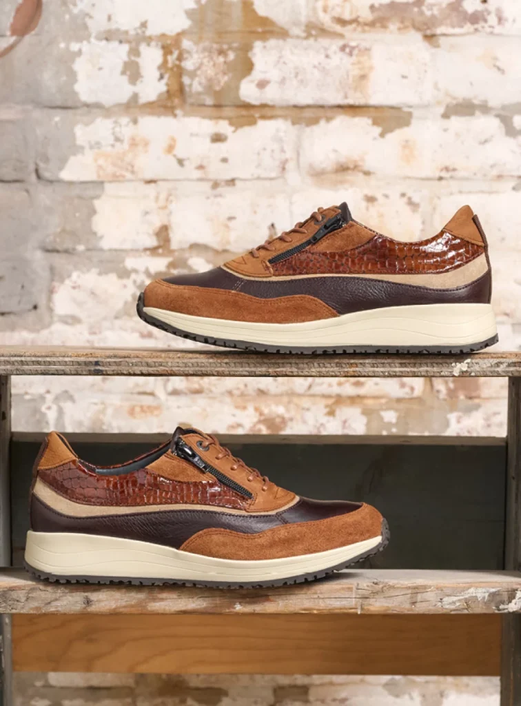 Wolky Sneakers 02278 Sprint 90431 Leder Kombi cognac