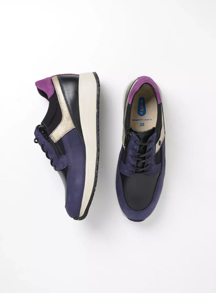 Wolky Sneakers 02279 Hammer 92601 Leder Kombi violett