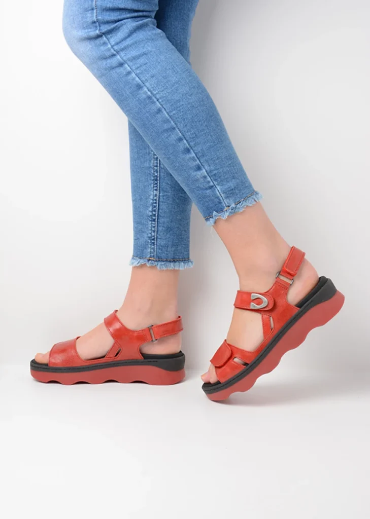 Wolky Sandalen 02350 Medusa 33500 Leder rot