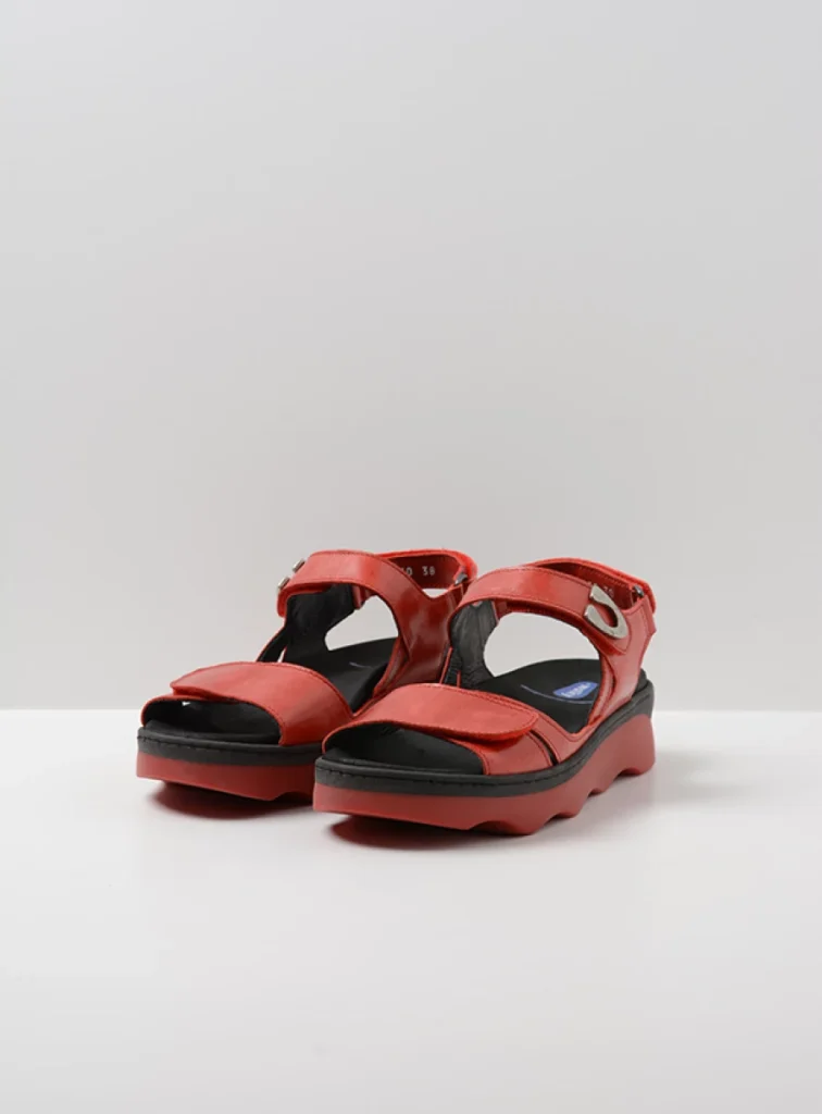 Wolky Sandalen 02350 Medusa 33500 Leder rot