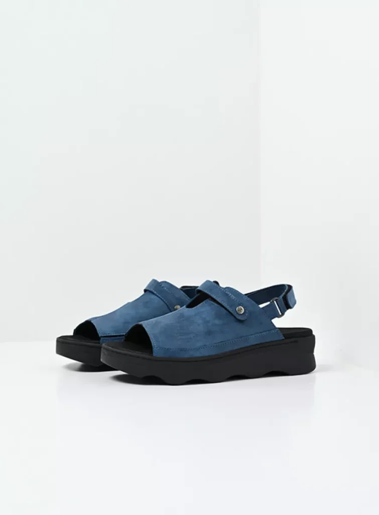 Wolky Sandalen 02353 Laprida 36804 Effekt-Leder blau