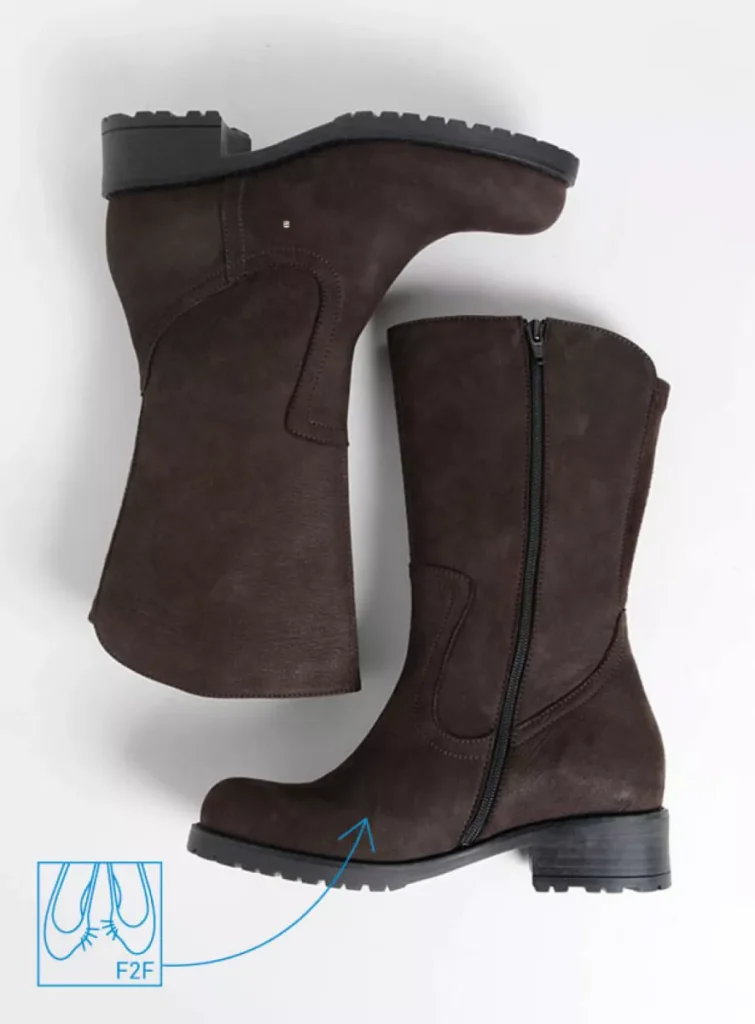 Wolky Stiefel 02476 Ansina F2F 10300 Nubukleder braun