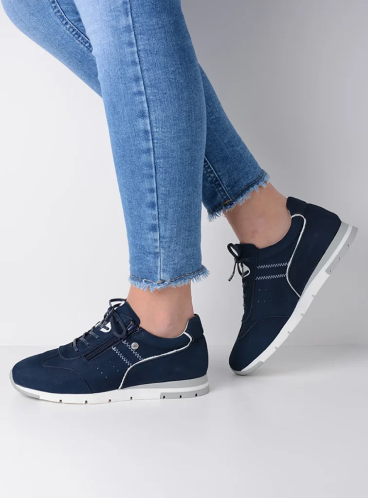 Wolky Schnürschuhe 02526 Yell XW 11820 Nubukleder denimblau