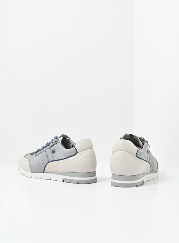 Wolky Sneakers 02526 Yell XW 37801 Leder altweiß/denimblau