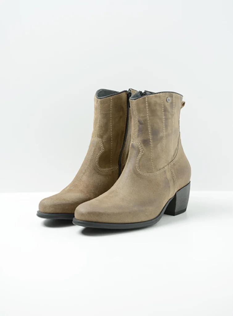 Wolky Stiefel 02878 Lubbock 45150 Veloursleder taupe