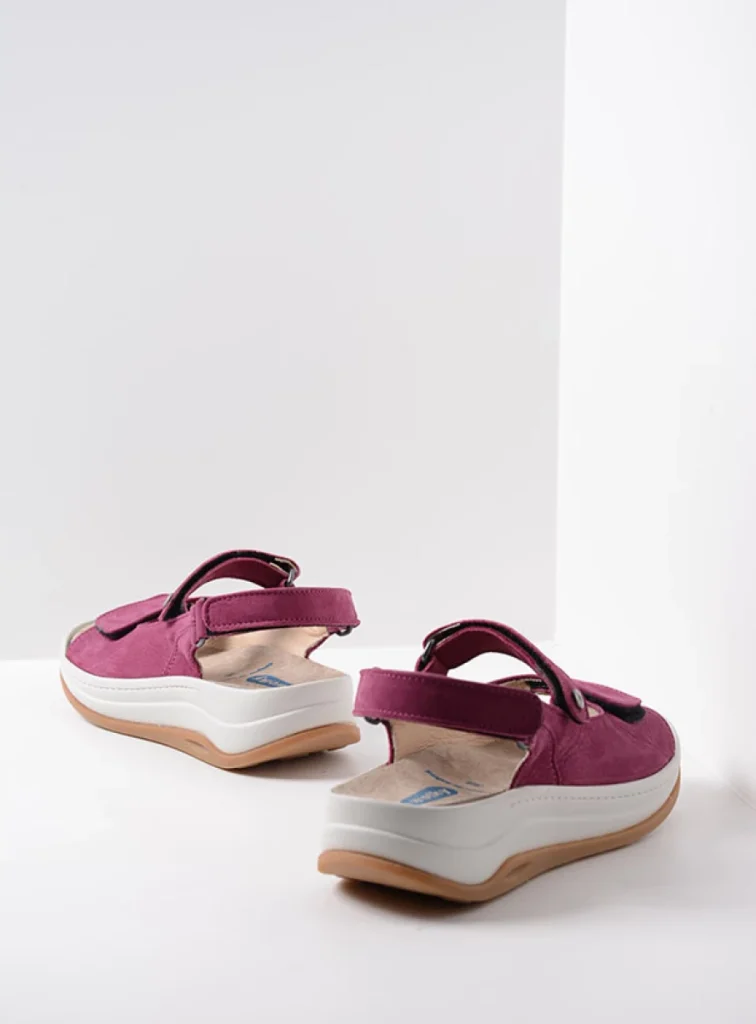 Wolky Sandalen 03350 Adura 10660 Nubukleder fuchsia