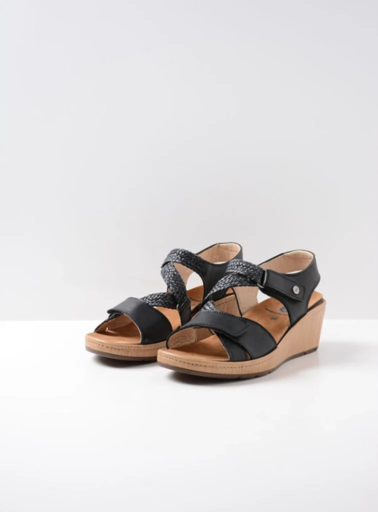 Wolky Sandalen 03550 La Jolla 30070 Leder schwarz