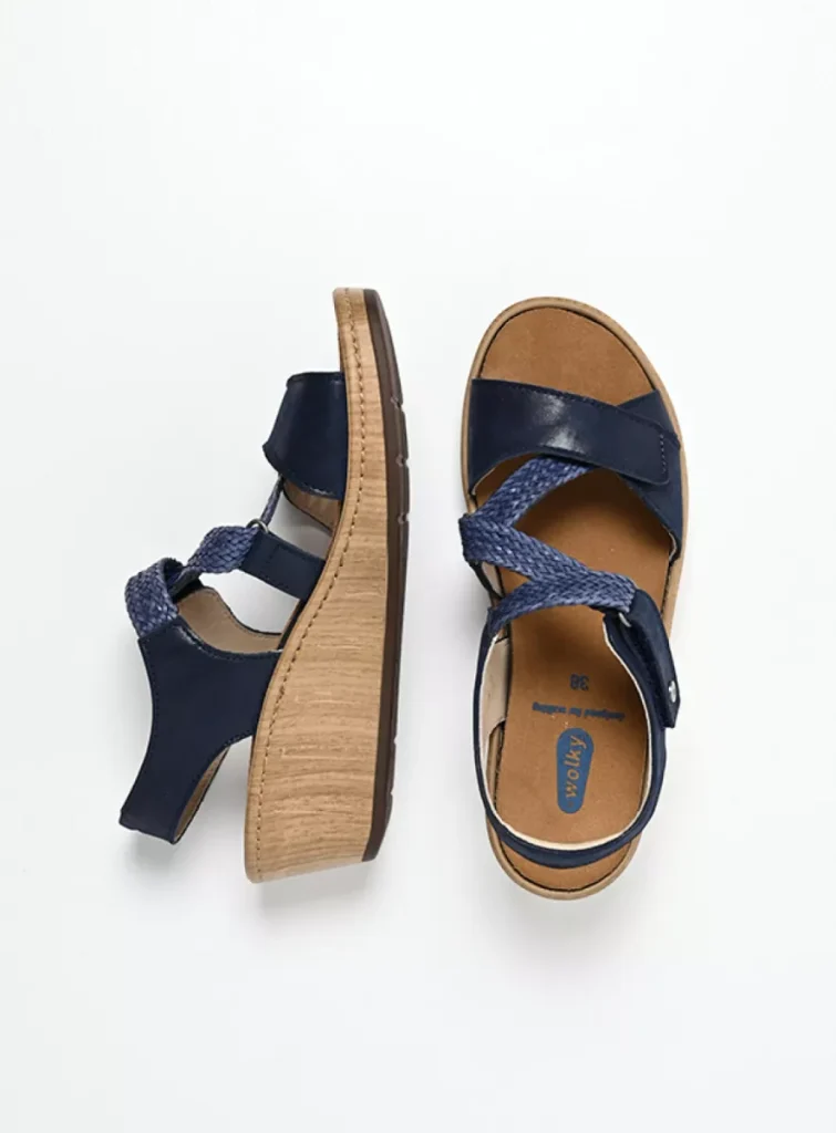 Wolky Sandalen 03550 La Jolla 36820 Effekt-Leder denimblau