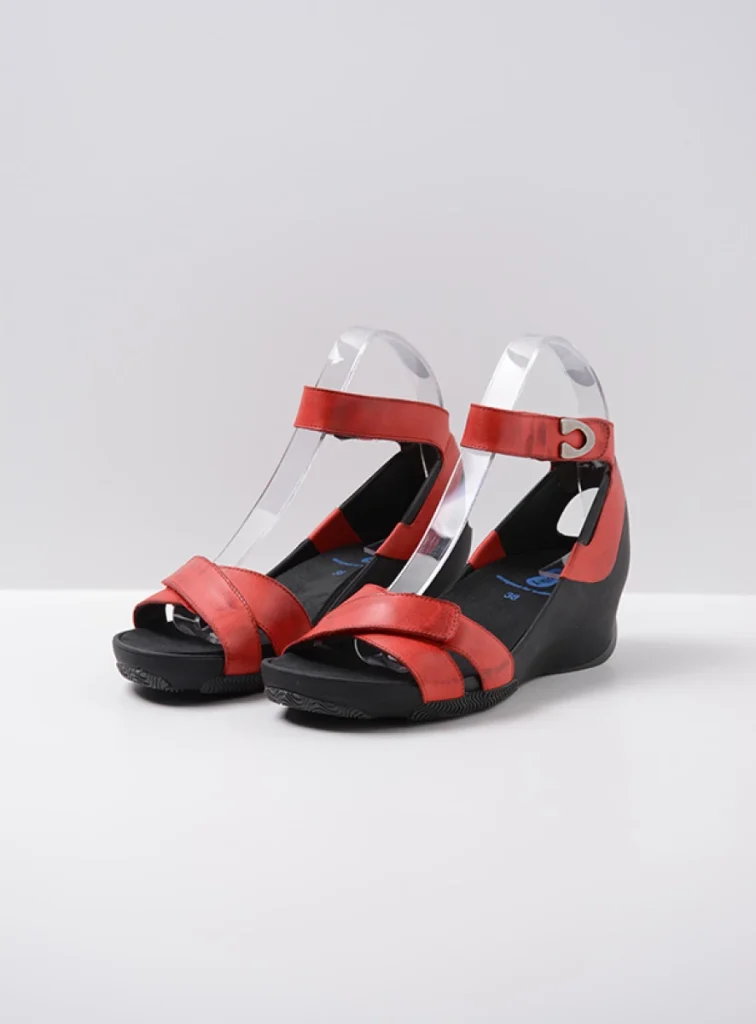 Wolky Sandalen 03776 Era 20500 Leder rot