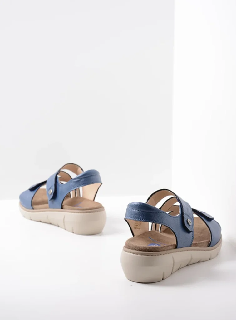 Wolky Sandalen 04106 Ikaria 32870 Leder blau