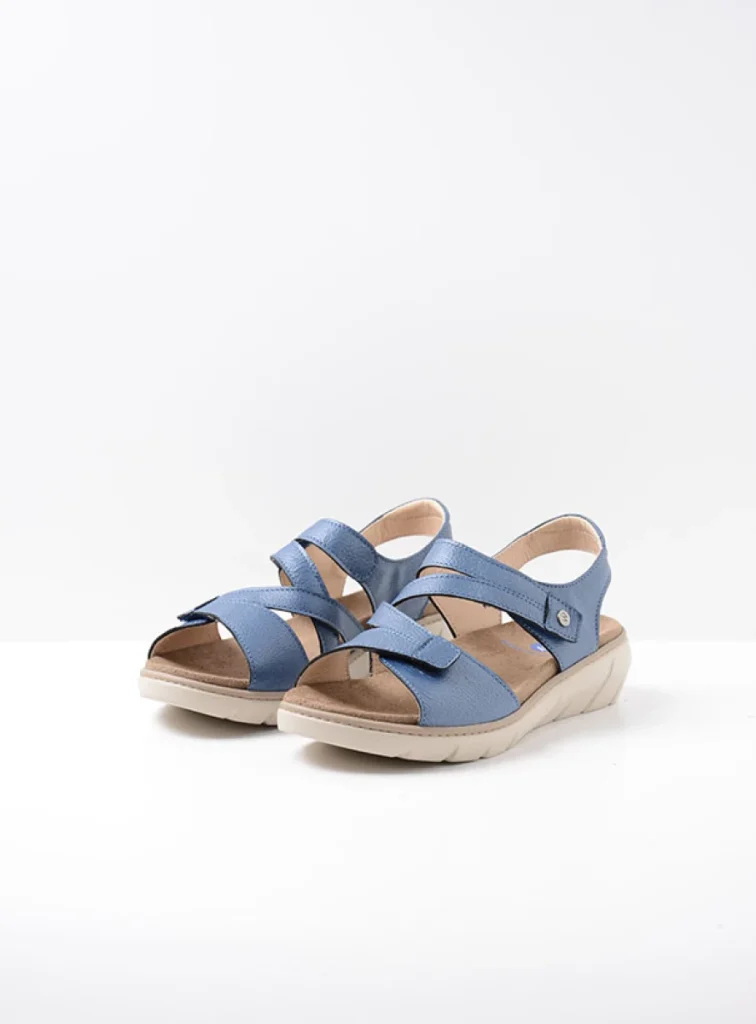 Wolky Sandalen 04106 Ikaria 32870 Leder blau