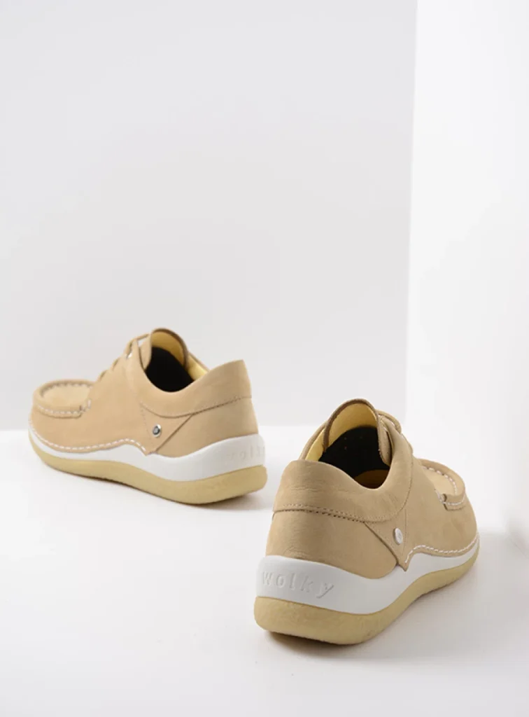 Wolky Schnürschuhe 04525 Celebration 11390 Nubukleder beige