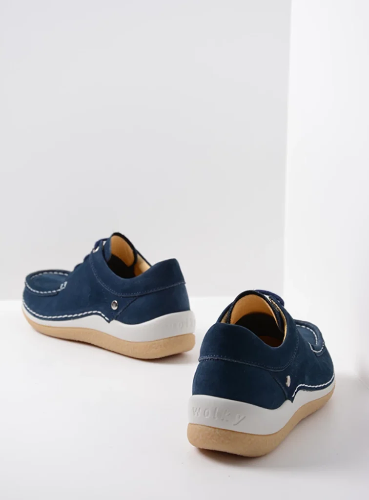 Wolky Sneakers 04525 Celebration 11820 Nubukleder denimblau