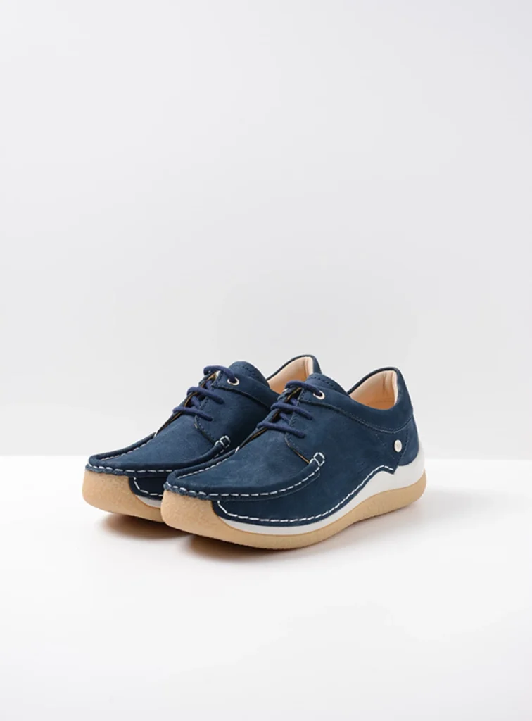 Wolky Sneakers 04525 Celebration 11820 Nubukleder denimblau