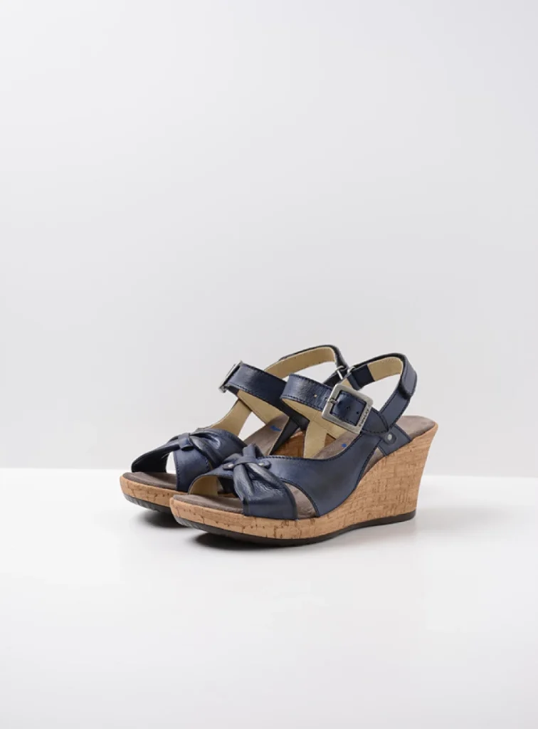 Wolky Sandalen 04628 Ixia 2 20800 Leder blau