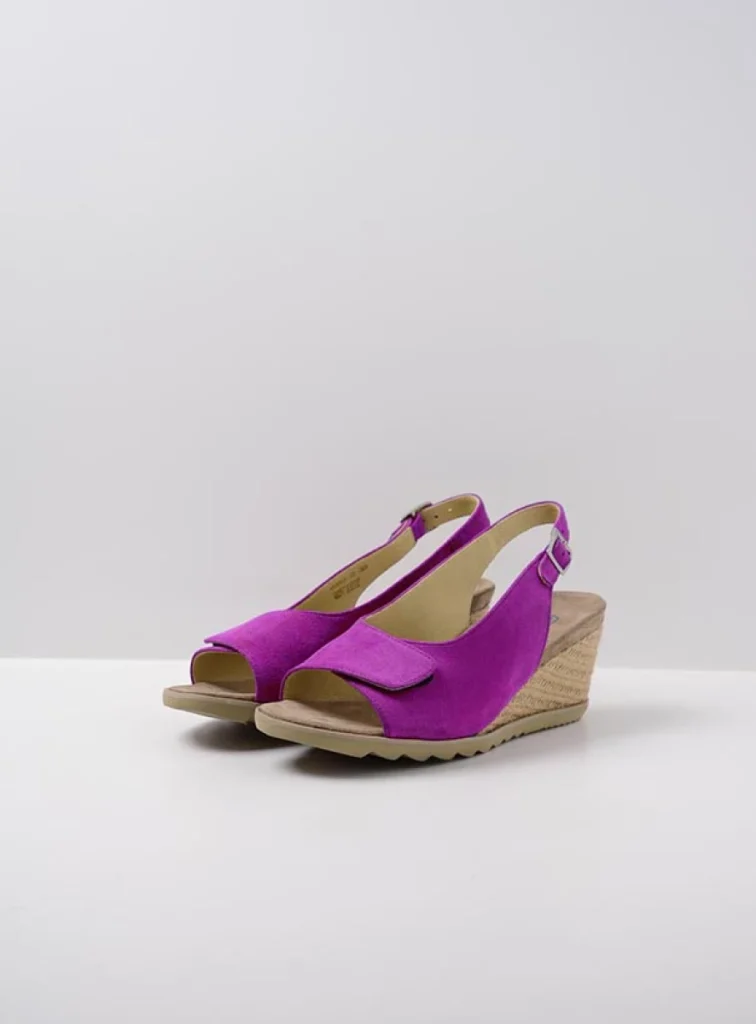 Wolky Sandalen 04680 Murcia 40660 Veloursleder fuchsia