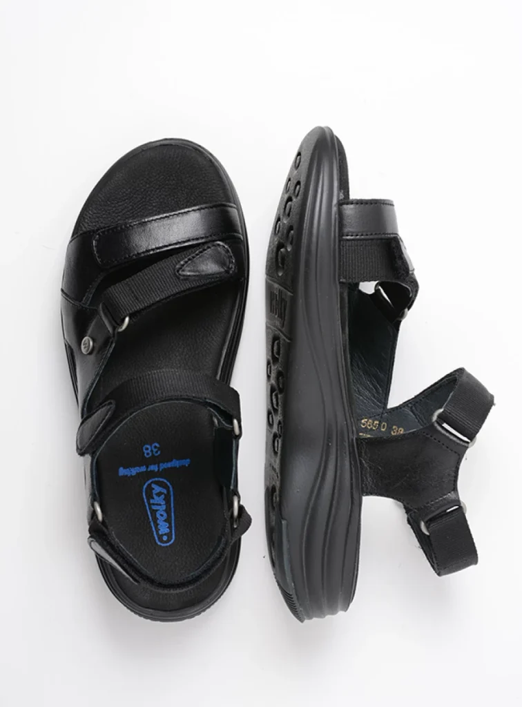 Wolky Sandalen 05650 Cirro 30000 Leder schwarz