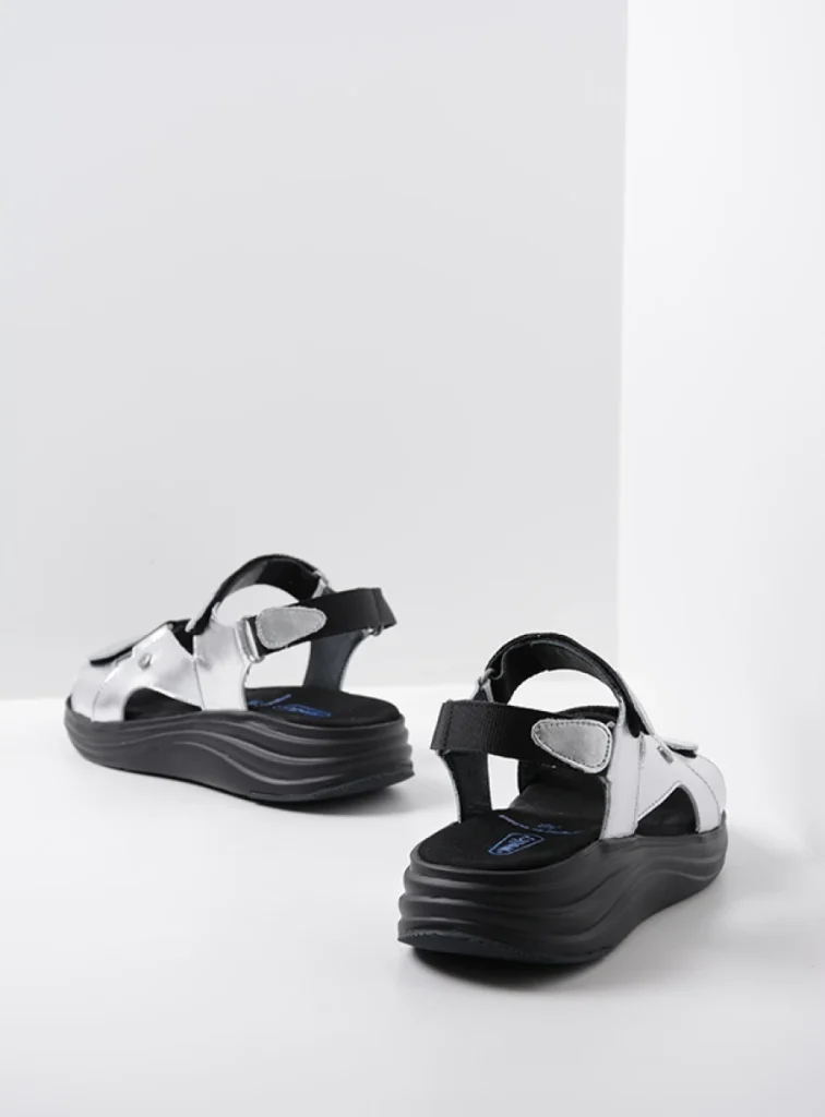 Wolky Sandalen 05650 Cirro 30130 Leder silber