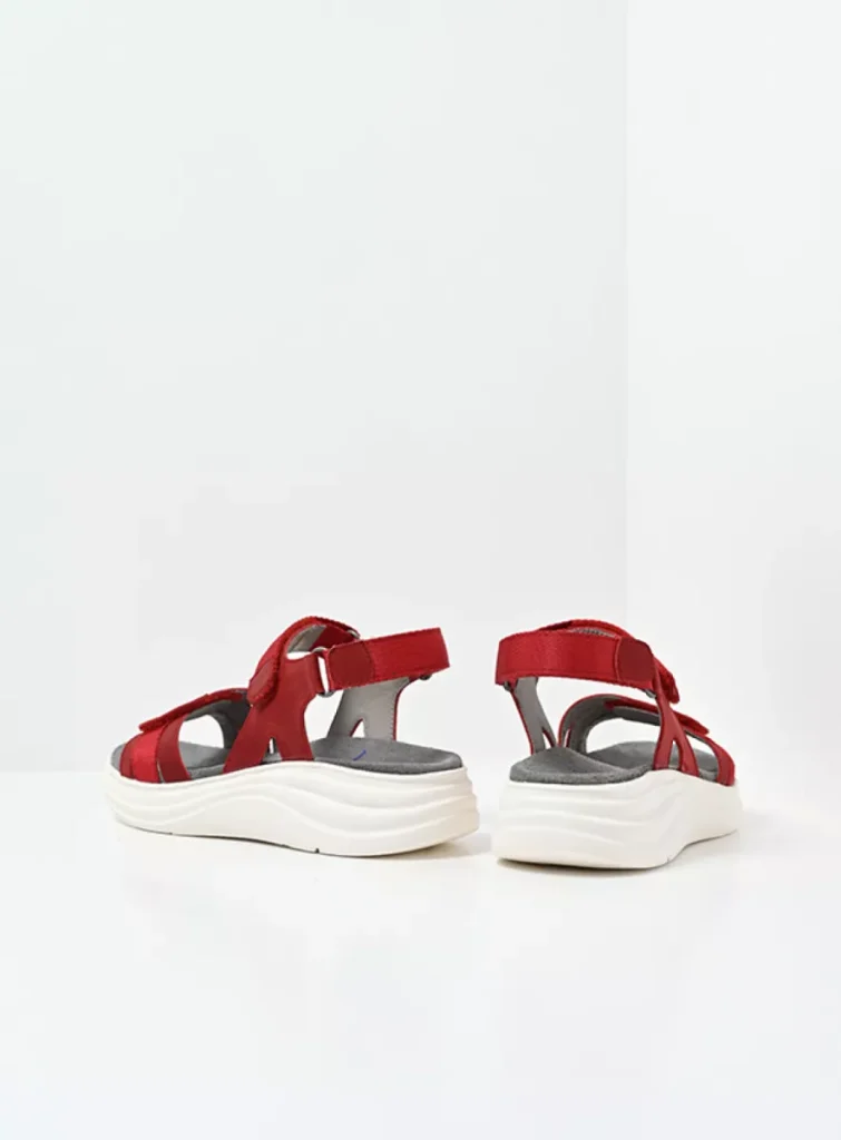 Wolky Sandalen 05652 Miku 10500 Nubukleder rot